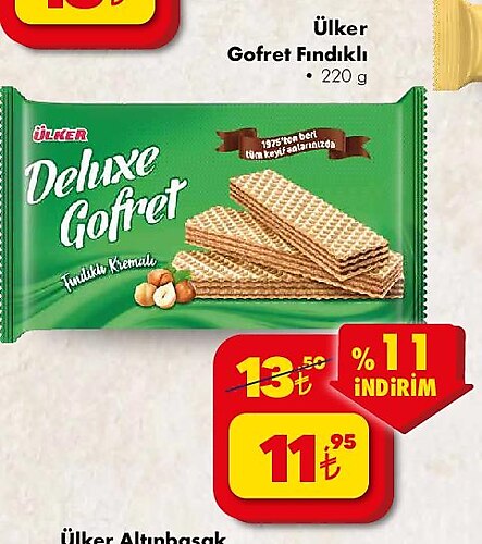 Ülker Fındıklı Gofret 220 g image