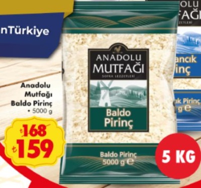 Anadolu Mutfağı Baldo Pirinç 5000 g image