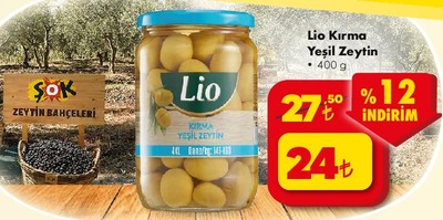 Lio Kırma Yeşil Zeytin 400 g image