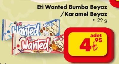 Eti Wanted Bumba Beyaz/Karamel Beyaz 29 g image