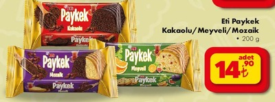 Eti Paykek Kakaolu/Meyveli/Mozaik 200 g image