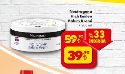 Neutrogena Hızlı Emilen Bakım Kremi 200 ml  image