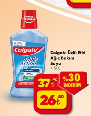 Colgate Üçlü Etki Ağız Bakım Suyu 500 ml  image