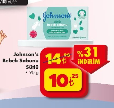 Johnson's Bebek Sabunu Sütlü 90 g image