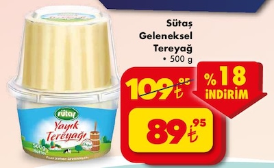 Sütaş Geleneksel Tereyağ 500 g image