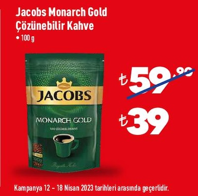 Jacobs Monarch Gold Çözünebilir Kahve 100 g image