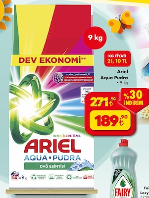 Ariel Aqua Pudra 9 kg  image