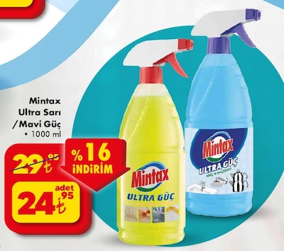 Mintax Ultra Sarı/Mavi Güç 1000 ml image