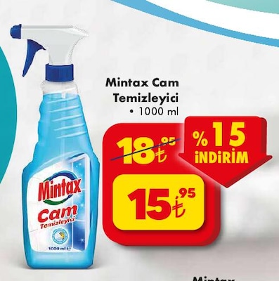 Mintax Cam Temizleyici 1000 ml  image