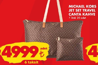 Michael Kors Jet Set Travel Çanta Kahve image