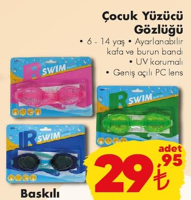 Çocuk Yüzücü Gözlüğü image