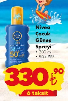 Nivea Çocuk Güneş Spreyi 50+ SPF 200 ml image