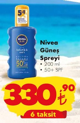 Nivea Güneş Spreyi 50+ SPF 200 ml image