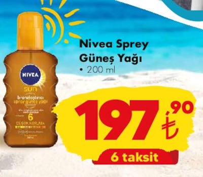 Nivea Sprey Güneş Yağı 200 ml image