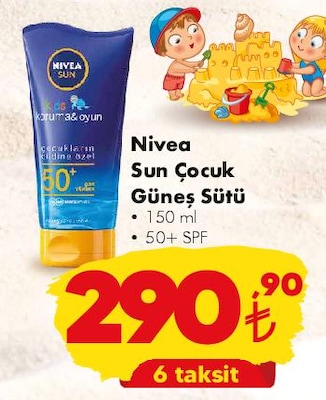 Nivea Sun Çocuk Güneş Sütü 50+ SPF 150 ml image