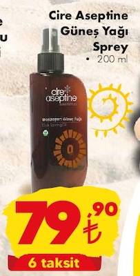 Cire Aseptine Güneş Yağı Sprey 200 ml image