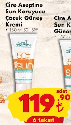 Cire Aseptine Sun Koruyucu Çocuk Güneş Kremi 50+ SPF 150 ml image