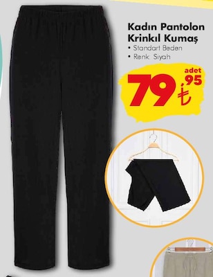Kadın Pantolon Krinkıl Kumaş image