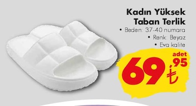 Kadın Yüksek Taban Terlik image