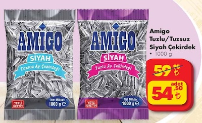 Amigo Tuzlu/Tuzsuz Siyah Çekirdek 1000 g image