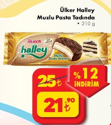 Ülker Halley Muzlu Pasta Tadında 210 g image