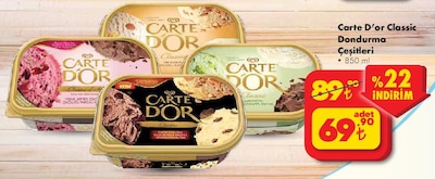 Carte D'or Classic Dondurma Çeşitleri 850 ml image