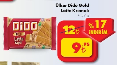 Ülker Dido Gold Latte Kremalı 59 g image