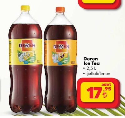 Deren Ice Tea 2,5 L Limon/Şeftali  image