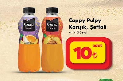 Cappy Pulpy Karışık Şeftali 330 ml image