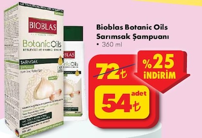 Bioblas Botanic Oils Sarımsak Şampuanı 360 ml image