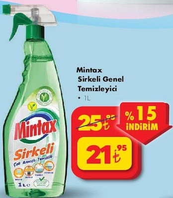 Mintax Sirkeli Genel Temizleyici 1 L image