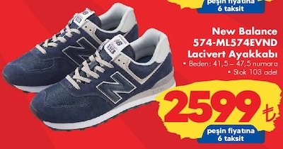 New Balance 574-ML574EVND Lacivert Ayakkabı  image