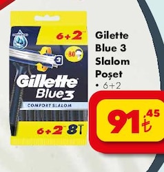 Gilette Blue 3 Slalom Poşet 6+2 image