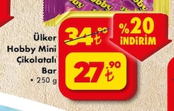Ülker Hobby Çikolata Mini Bar 250 g  image