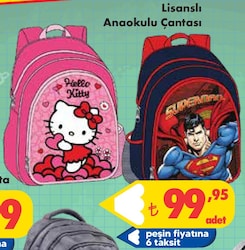 Lisanslı Anaokulu Çantası image