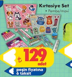 Kırtasiye Set Pembe/Mor image