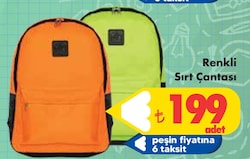 Renkli Sırt Çantası image