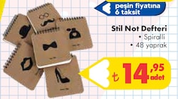 Stil Not Defteri Spiralli 48 Yaprak image