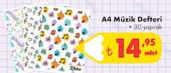 A4 Müzik Defteri 30 Yaprak image