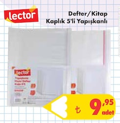 Lector Defter/Kitap Kaplık 5'li Yapışkanlı image