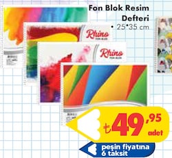 Fon Blok Resim Defteri 25x35 cm image