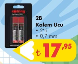 Rotring 2B Kalem Ucu 0,7 mm 2'li image
