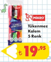 Mikro Tükenmez Kalem 5 Renk image