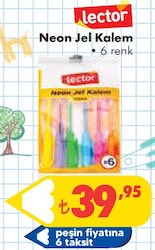 Lector Neon Jel Kalem 6 Renk image