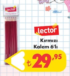 Lector Kırmızı Kalem 6'lı image