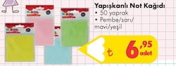 Yapışkanlı Not Kağıdı image