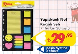 Yapışkanlı Not Kağıdı Seti image