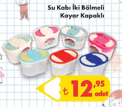 Su Kabı İki Bölmeli Kayar Kapaklı image