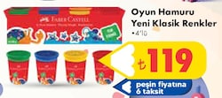Faber Castell Oyun Hamuru Yeni Klasik Renkler 4'lü image