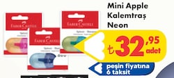 Faber Castell Mini Apple Kalemtraş Neon image